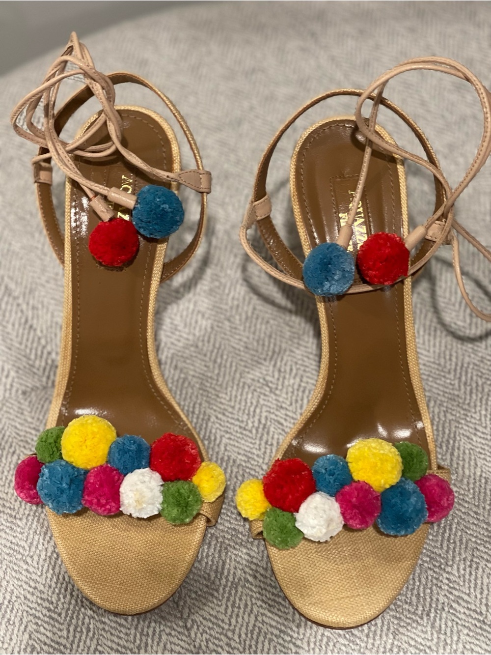 AQUAZZURA
Sexy Thing canvas heels size 37.5